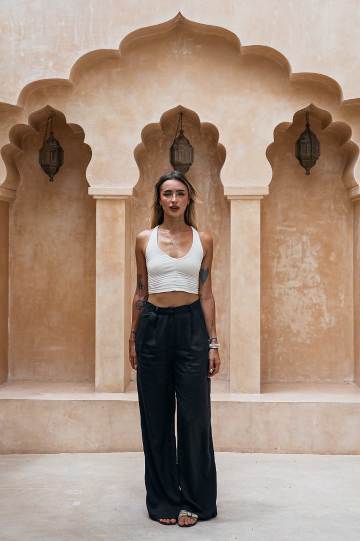 TallGuys women's elongated Tencel trousers
